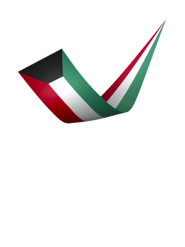 Kuwait flag element design national independence day banner ribbon png