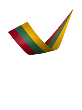Lithuania flag element design national independence day banner ribbon png