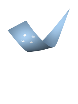 Micronesia flag element design national independence day banner ribbon png