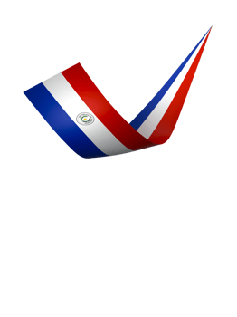Paraguay flag element design national independence day banner ribbon png