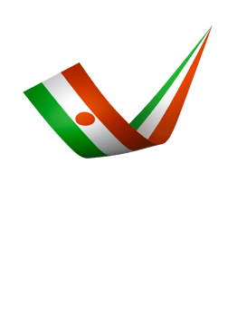 Niger flag element design national independence day banner ribbon png