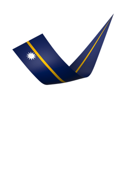 Nauru flag element design national independence day banner ribbon png