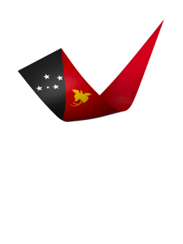 Papua New Guinea flag element design national independence day banner ribbon png