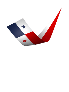 Panama flag element design national independence day banner ribbon png