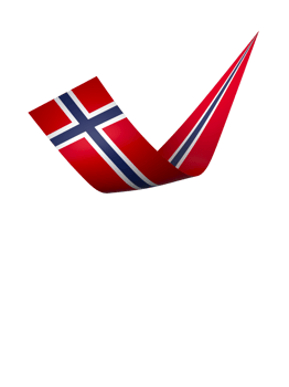 Norway flag element design national independence day banner ribbon png