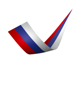 Russia flag element design national independence day banner ribbon png