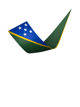 Solomon Islands flag element design national independence day banner ribbon png