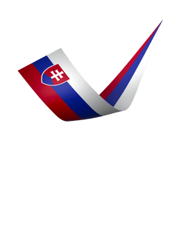 Slovakia flag element design national independence day banner ribbon png