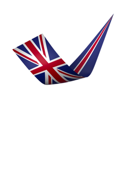 United Kingdom flag element design national independence day banner ribbon png
