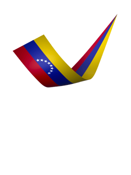 Venezuela flag element design national independence day banner ribbon png