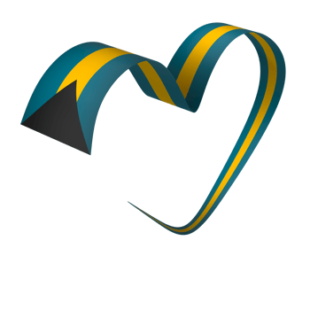 The Bahamas flag element design national independence day banner ribbon png