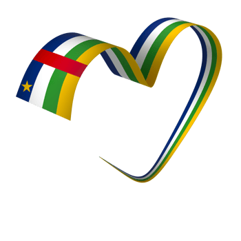 Central African Republic flag element design national independence day banner ribbon png