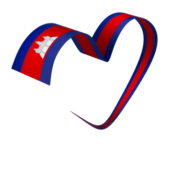 Cambodia flag element design national independence day banner ribbon png