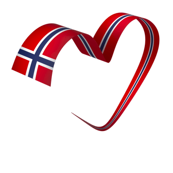 Norway flag element design national independence day banner ribbon png
