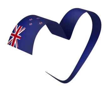 New Zealand flag element design national independence day banner ribbon png