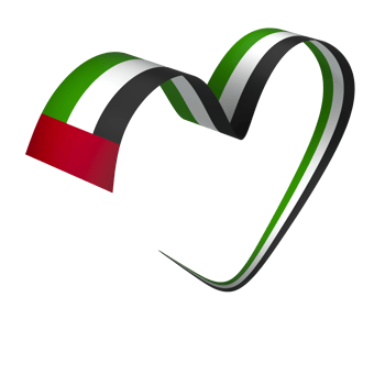United Arab Emirates flag element design national independence day banner ribbon png