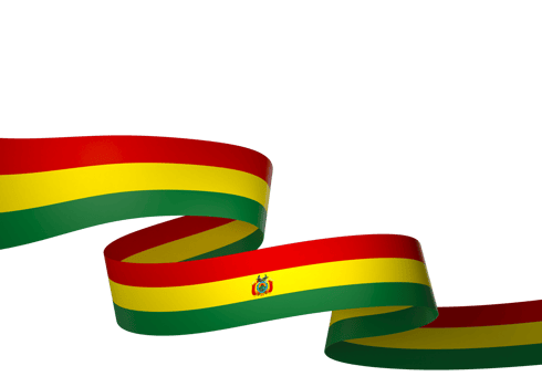 Bolivia flag element design national independence day banner ribbon png