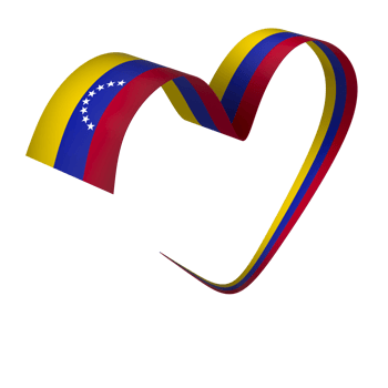 Venezuela flag element design national independence day banner ribbon png