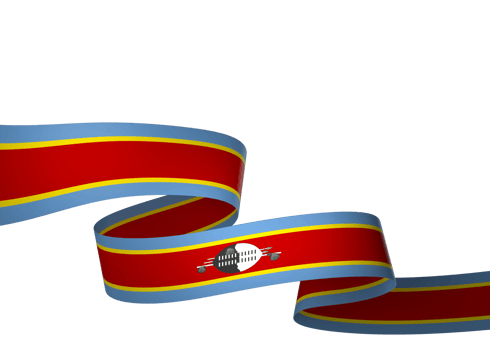 Eswatini flag element design national independence day banner ribbon png