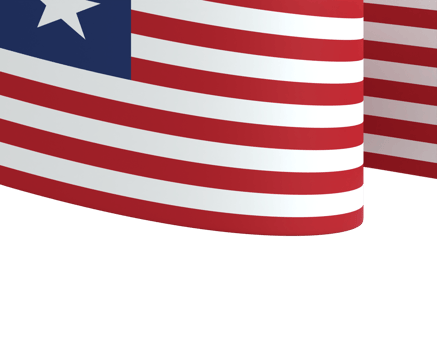 Liberia flag element design national independence day banner ribbon png