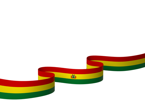 Bolivia flag element design national independence day banner ribbon png