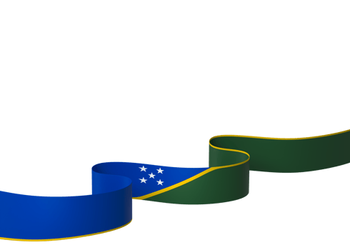 Solomon Islands flag element design national independence day banner ribbon png