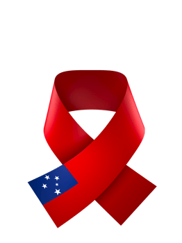 Samoa flag element design national independence day banner ribbon png