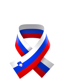 Slovenia flag element design national independence day banner ribbon png