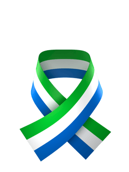 Sierra Leone flag element design national independence day banner ribbon png