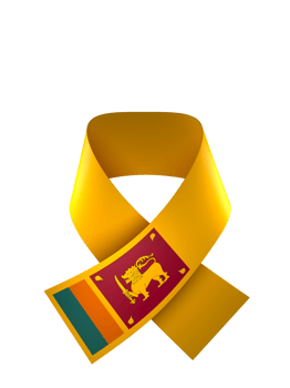 Sri Lanka flag element design national independence day banner ribbon png