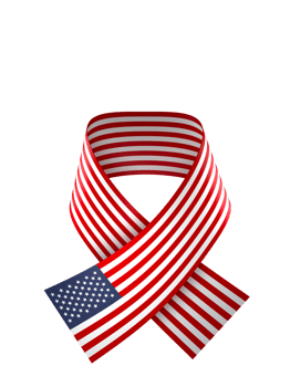 United States flag element design national independence day banner ribbon png