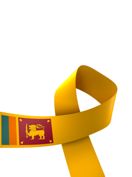 Sri Lanka flag element design national independence day banner ribbon png