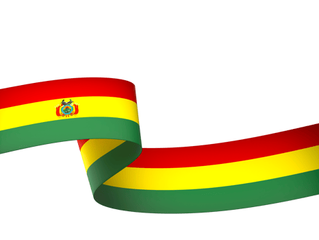 Bolivia flag element design national independence day banner ribbon png