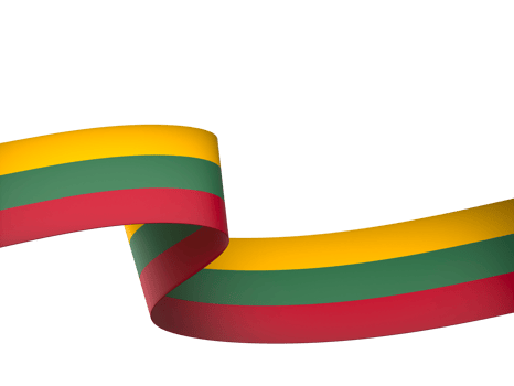 Lithuania flag element design national independence day banner ribbon png