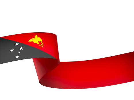 Papua New Guinea flag element design national independence day banner ribbon png