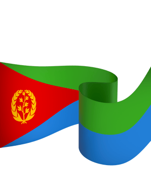 Eritrea flag element design national independence day banner ribbon png