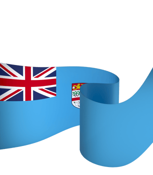 Fiji flag element design national independence day banner ribbon png