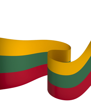 Lithuania flag element design national independence day banner ribbon png