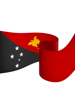 Papua New Guinea flag element design national independence day banner ribbon png