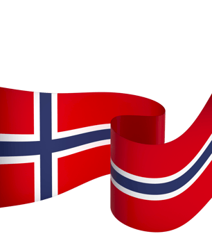 Norway flag element design national independence day banner ribbon png