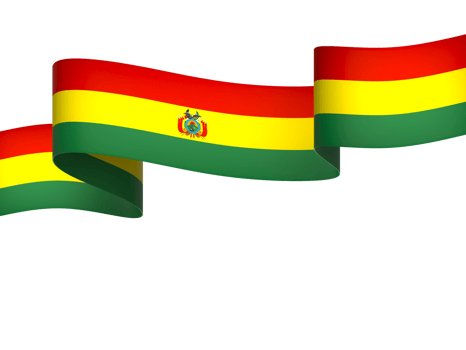 Bolivia flag element design national independence day banner ribbon png