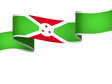 Burundi flag element design national independence day banner ribbon png