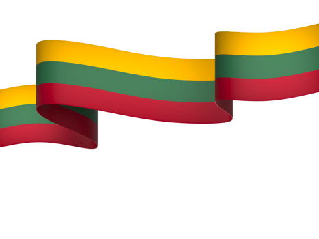 Lithuania flag element design national independence day banner ribbon png
