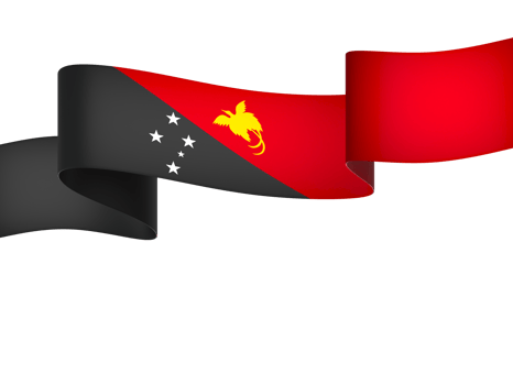Papua New Guinea flag element design national independence day banner ribbon png