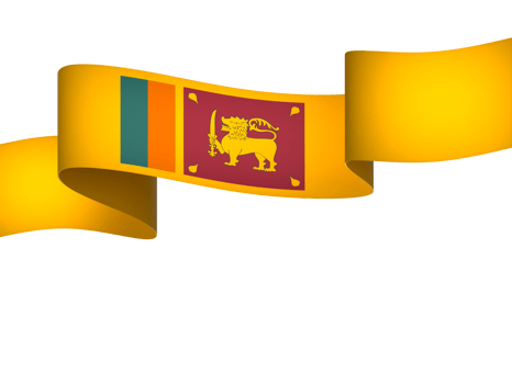 Sri Lanka flag element design national independence day banner ribbon png