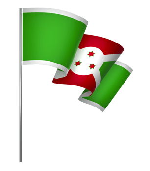 Burundi flag element design national independence day banner ribbon png
