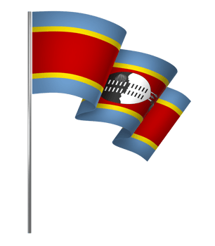 Eswatini flag element design national independence day banner ribbon png