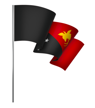 Papua New Guinea flag element design national independence day banner ribbon png