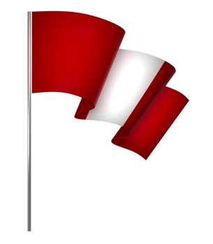 Peru flag element design national independence day banner ribbon png
