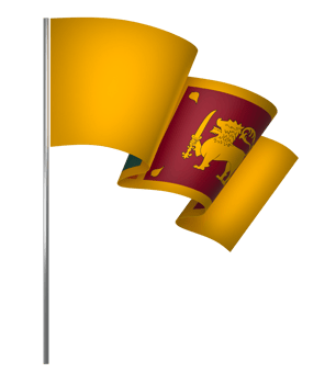 Sri Lanka flag element design national independence day banner ribbon png